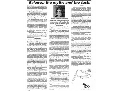 Looking back at BALANCE history and finding the future. Looking back at BALANCE history and finding the future.