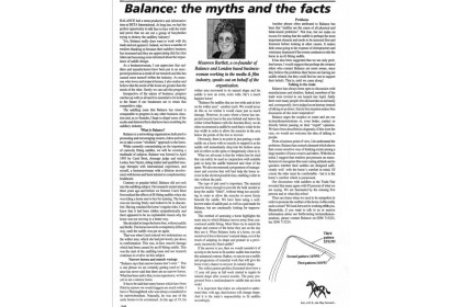 Looking back at BALANCE history and finding the future. Looking back at BALANCE history and finding the future.
