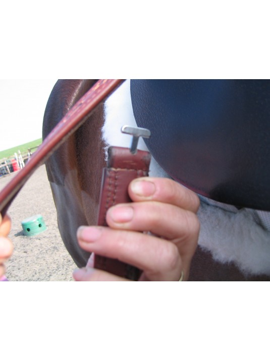 T Bar Stirrup Leathers in 29 inch length image 2