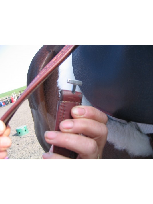 T Bar Stirrup Leathers in 32 inch length image 2